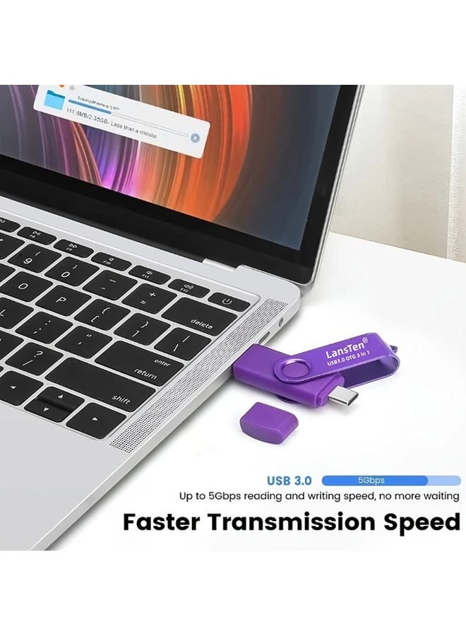 LansTen 16GB 3 In 1 OTG Flash Drive Type C Micro USB USB 3 0 High Speed Memory Stick - Image 5